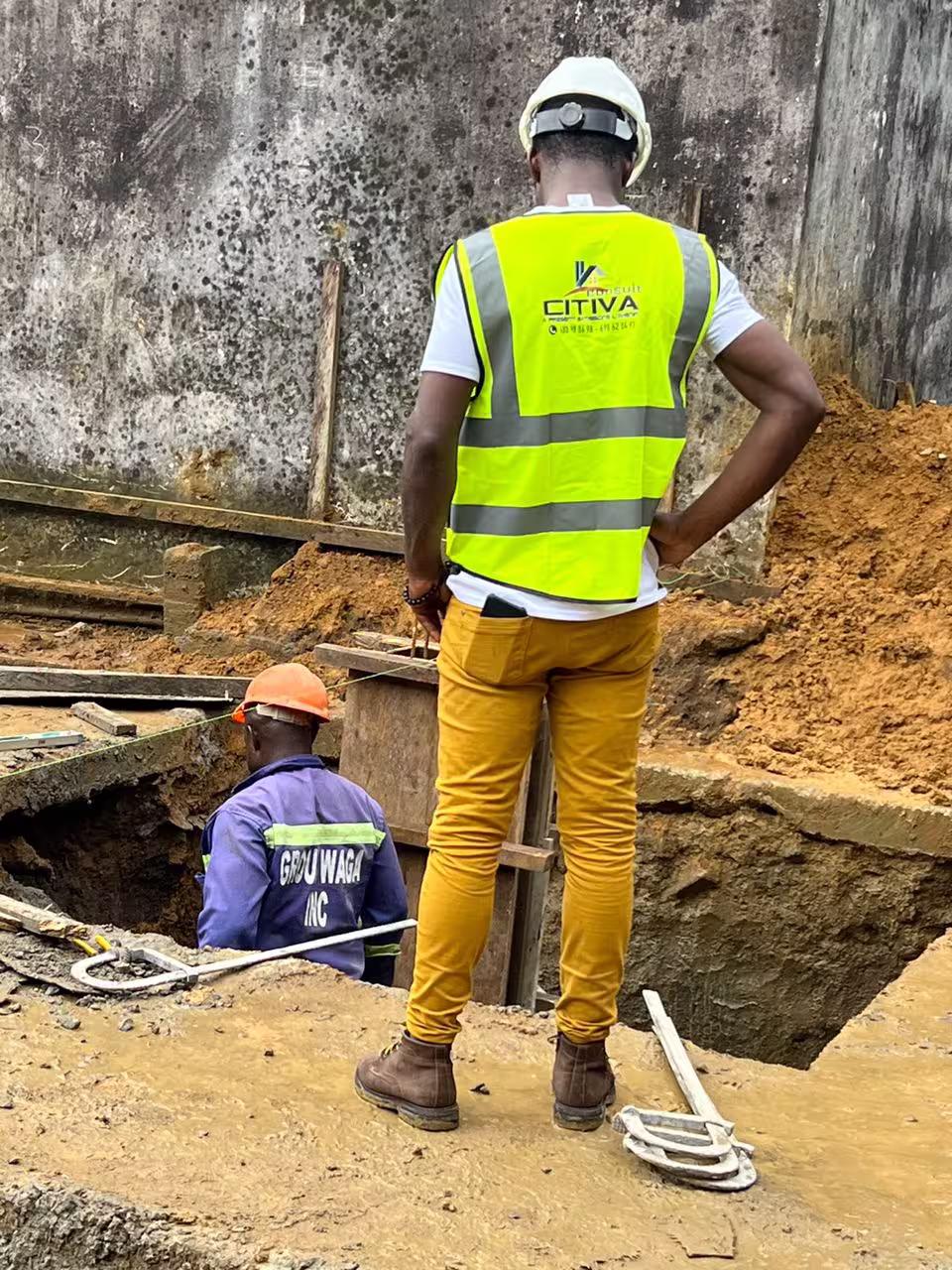 Technicien Citiva Consult sur le terrain